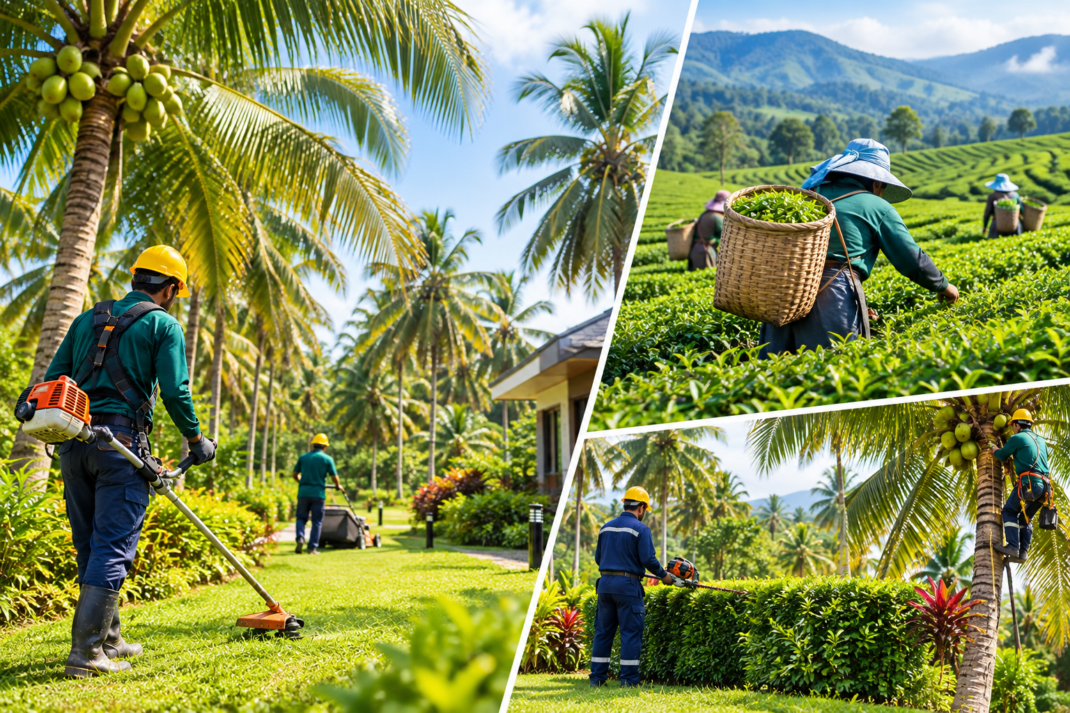 Estate management services: garden and grounds care in Sri Lanka